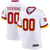 Custom Washington Commanders White Alternate Game Jersey - All Stitched