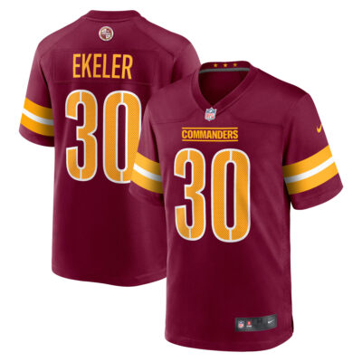 Austin Ekeler Washington Commanders Burgundy Game Jersey - All Stitched