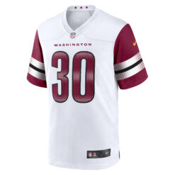 Alternative view of Austin Ekeler Washington Commanders White Game Jersey - All Stitched