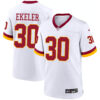 Austin Ekeler Washington Commanders White Alternate Game Jersey - All Stitched