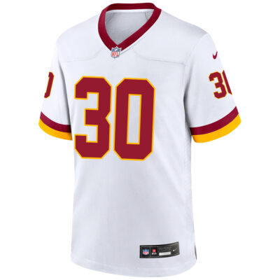 Alternative view of Austin Ekeler Washington Commanders White Alternate Game Jersey - All Stitched