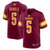 Jayden Daniels Washington Commanders Burgundy Game Jersey - All Stitched