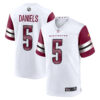 Jayden Daniels Washington Commanders White Game Jersey - All Stitched