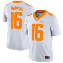 Peyton Manning Tennessee Volunteers Football White Away Game Stitched Jersey