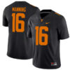 Peyton Manning Tennessee Volunteers Football Black Alternate Game Stitched Jersey