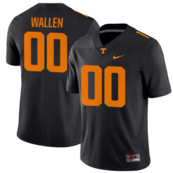 Morgan Wallen Tennessee Volunteers Football Black Alternate Game Stitched Jersey