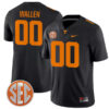 Morgan Wallen Tennessee Volunteers Football Black Alternate Game Stitched Jersey w/ SEC Patch