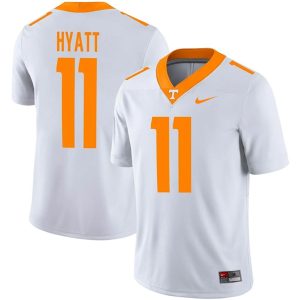 Jalin Hyatt Tennessee Volunteers Football White Away Game Stitched Jersey