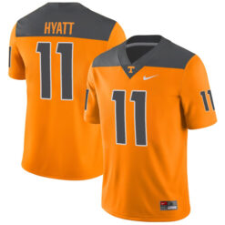 Jalin Hyatt Tennessee Volunteers Football Reverse Anthracite Stitched Jersey