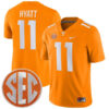 Jalin Hyatt Tennessee Volunteers Football Orange Home Game Stitched Jersey w/ SEC Patch