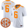 Alvin Kamara Tennessee Volunteers Football White Away Game Stitched Jersey w/ SEC Patch