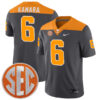 Alvin Kamara Tennessee Volunteers Football Anthracite Game Stitched Jersey w/ SEC Patch