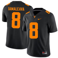 Nico Iamaleava Tennessee Volunteers Football Black Alternate Game Stitched Jersey