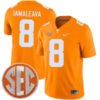 Nico Iamaleava Tennessee Volunteers Football Orange Home Game Stitched Jersey w/ SEC Patch