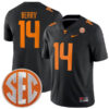Eric Berry Tennessee Volunteers Football Black Alternate Game Stitched Jersey w/ SEC Patch