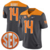 Eric Berry Tennessee Volunteers Football Anthracite Game Stitched Jersey w/ SEC Patch