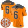 Dylan Sampson Tennessee Volunteers Football Reverse Anthracite Stitched Jersey w/ SEC Patch