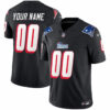 Custom New England Patriots Black 1996 Throwback Vapor Limited Jersey - All Stitched
