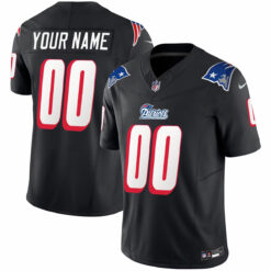 Custom New England Patriots Black 1996 Throwback Vapor Limited Jersey - All Stitched