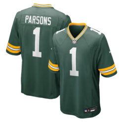 Micah Parsons Green Bay Packers Green Home Game Jersey - All Stitched