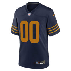 Alternative view of Custom Green Bay Packers Navy 1923 Classic Game Jersey - All Stitched
