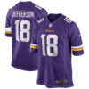Justin Jefferson Minnesota Vikings Purple Home Game Jersey - All Stitched