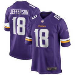 Justin Jefferson Minnesota Vikings Purple Home Game Jersey - All Stitched