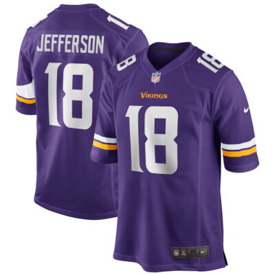 Justin Jefferson Minnesota Vikings Purple Home Game Jersey - All Stitched
