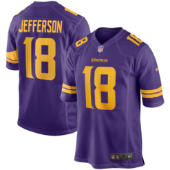 Justin Jefferson Minnesota Vikings Purple Alternate Game Jersey - All Stitched