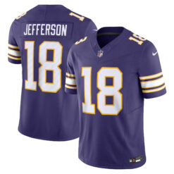 Justin Jefferson Minnesota Vikings Purple Classic Vapor F.U.S.E Limited Jersey - All Stitched