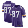 T.J. Hockenson Minnesota Vikings Purple Home Game Jersey - All Stitched