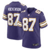 T.J. Hockenson Minnesota Vikings Purple Classic Game Jersey - All Stitched