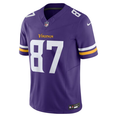 Alternative view of T.J. Hockenson Minnesota Vikings Purple Home Vapor F.U.S.E Limited Jersey - All Stitched