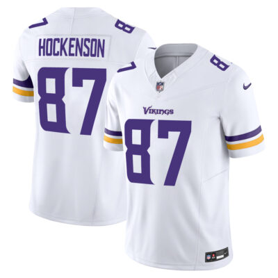 T.J. Hockenson Minnesota Vikings White Away Vapor F.U.S.E Limited Jersey - All Stitched