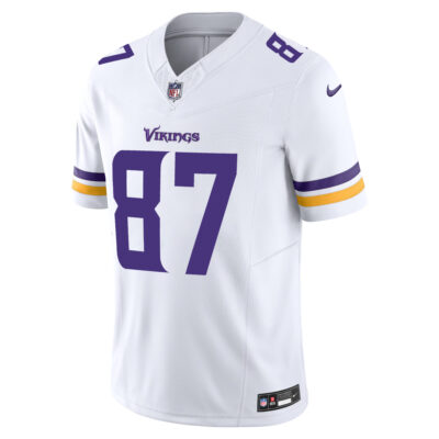 Alternative view of T.J. Hockenson Minnesota Vikings White Away Vapor F.U.S.E Limited Jersey - All Stitched