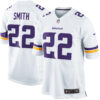 Harrison Smith Minnesota Vikings White Away Game Jersey - All Stitched