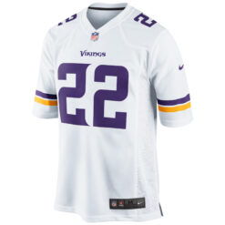 Alternative view of Harrison Smith Minnesota Vikings White Away Game Jersey - All Stitched
