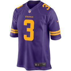 Alternative view of Jordan Addison Minnesota Vikings Purple Alternate Game Jersey - All Stitched