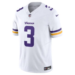Alternative view of Jordan Addison Minnesota Vikings White Away Vapor F.U.S.E Limited Jersey - All Stitched