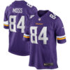 Randy Moss Minnesota Vikings Purple Home Game Jersey - All Stitched