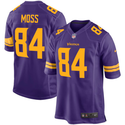 Randy Moss Minnesota Vikings Purple Alternate Game Jersey - All Stitched