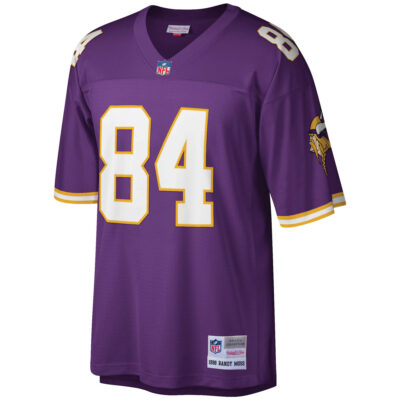 Alternative view of Randy Moss Minnesota Vikings Purple Legacy Jersey - All Stitched