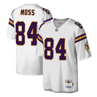 Randy Moss Minnesota Vikings White Legacy Jersey - All Stitched