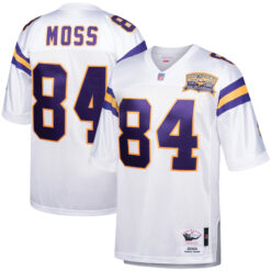 Randy Moss Minnesota Vikings White 2000 Throwback Jersey - All Stitched