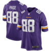 Alan Page Minnesota Vikings Purple Home Game Jersey - All Stitched