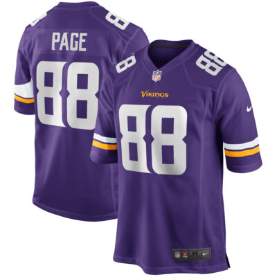 Alan Page Minnesota Vikings Purple Home Game Jersey - All Stitched