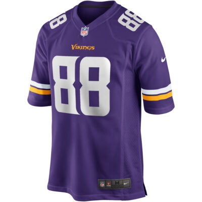 Alternative view of Alan Page Minnesota Vikings Purple Home Game Jersey - All Stitched