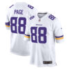 Alan Page Minnesota Vikings White Away Game Jersey - All Stitched