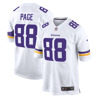 Alan Page Minnesota Vikings White Away Game Jersey - All Stitched