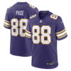 Alan Page Minnesota Vikings Purple Classic Game Jersey - All Stitched